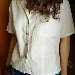 White Blouse Heavy Cotton NORTHCREST